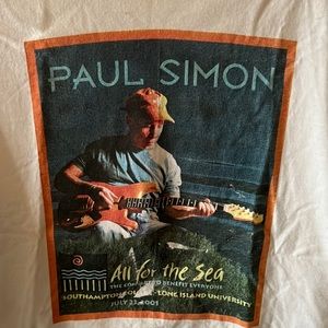 Paul Simon official 2001 Hamptons charity concert        T-shirt